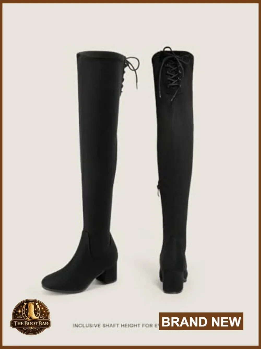 Over The Knee Thigh High Chunky Heel Boots Long Stretch Sexy Fall